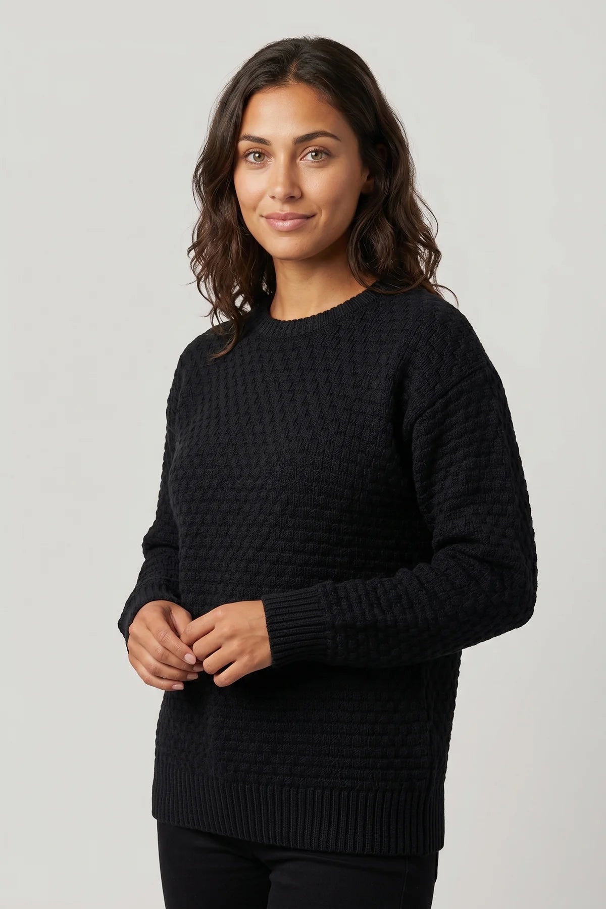 Waffle Knit Sweater