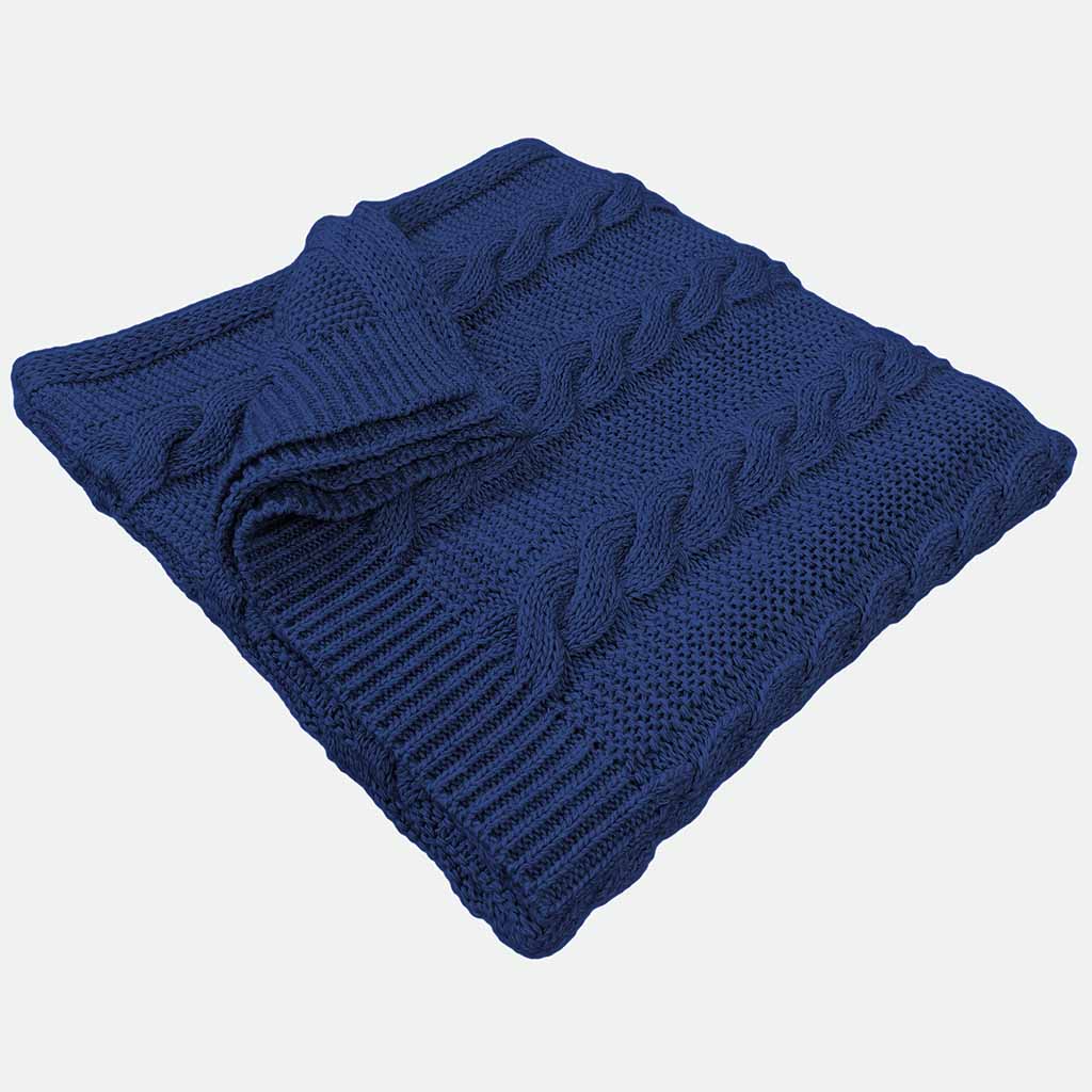 Cable Knit Throw Blanket