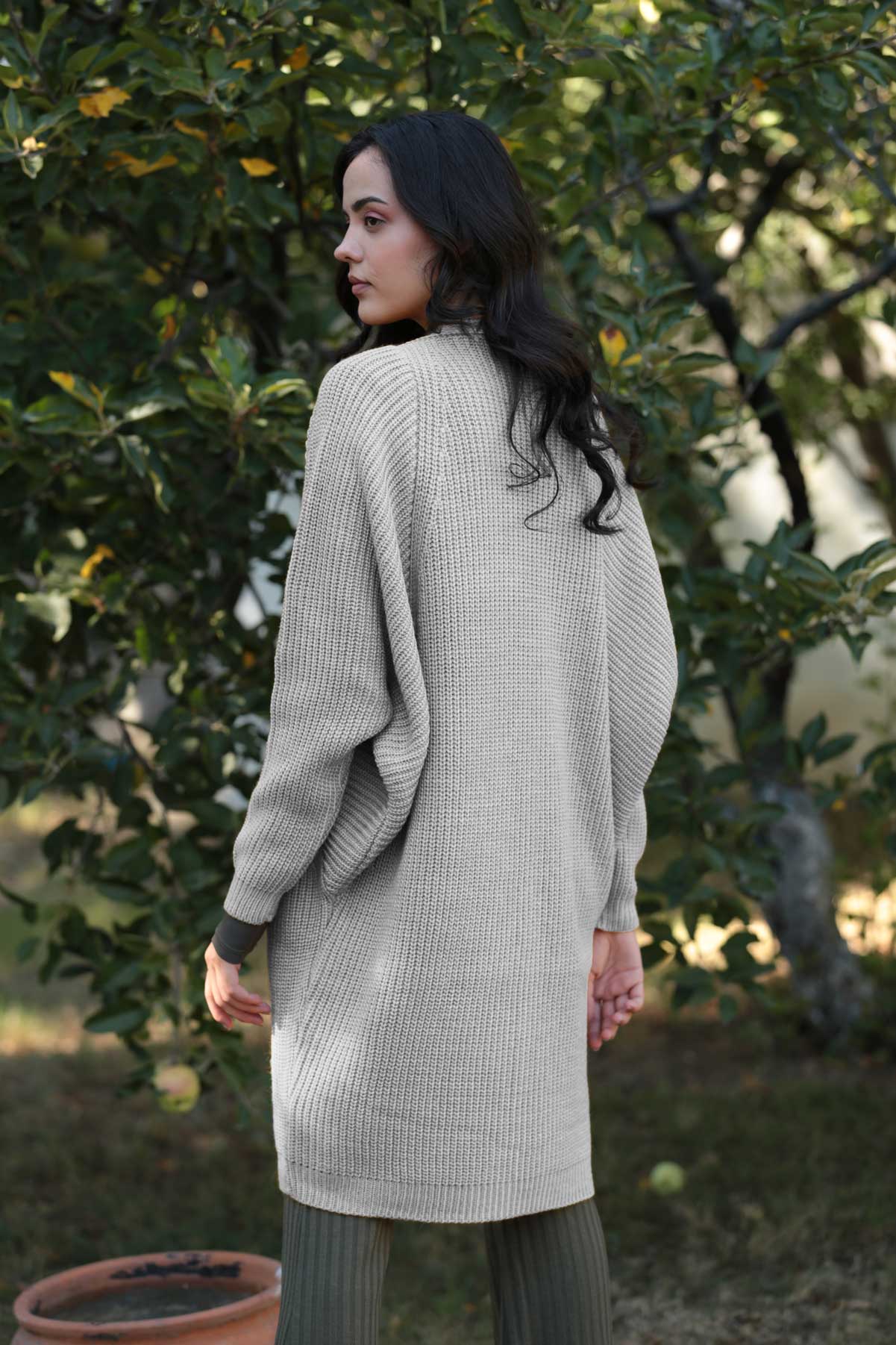 Oversized open front outlet cardigan