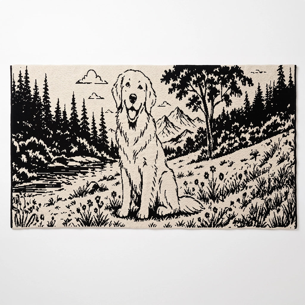 Golden Retriever Throw Blanket