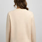 Back view of Falling Maples Sweater featuring an all-over knit design with subtle dotted detailing, a cozy crewneck style, and ribbed hem and cuffs.