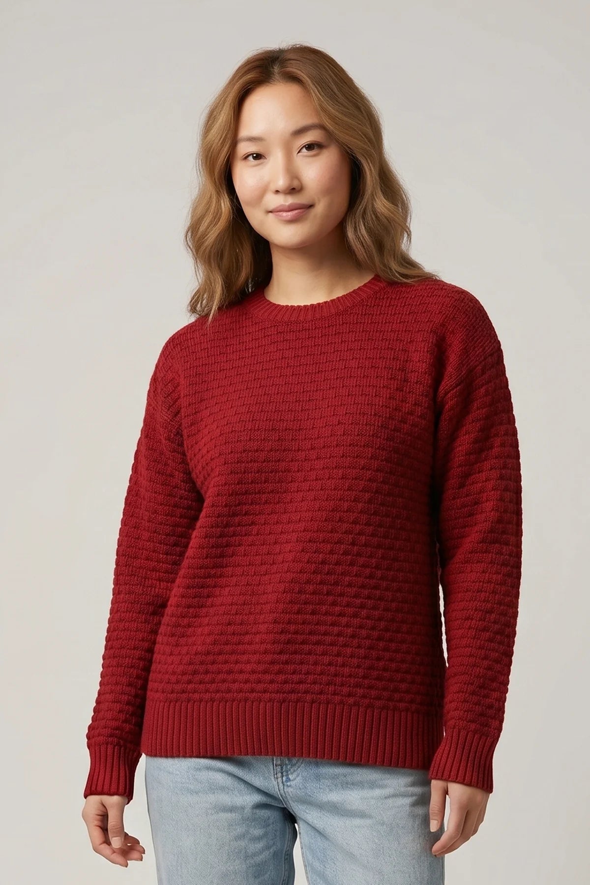 Waffle Knit Sweater