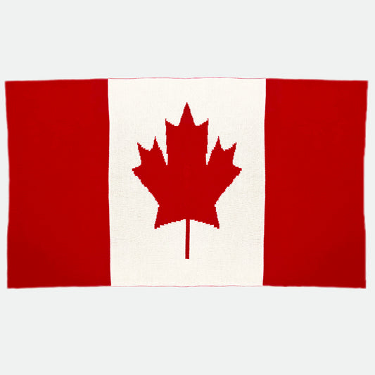 Canadian Flag Throw Blanket