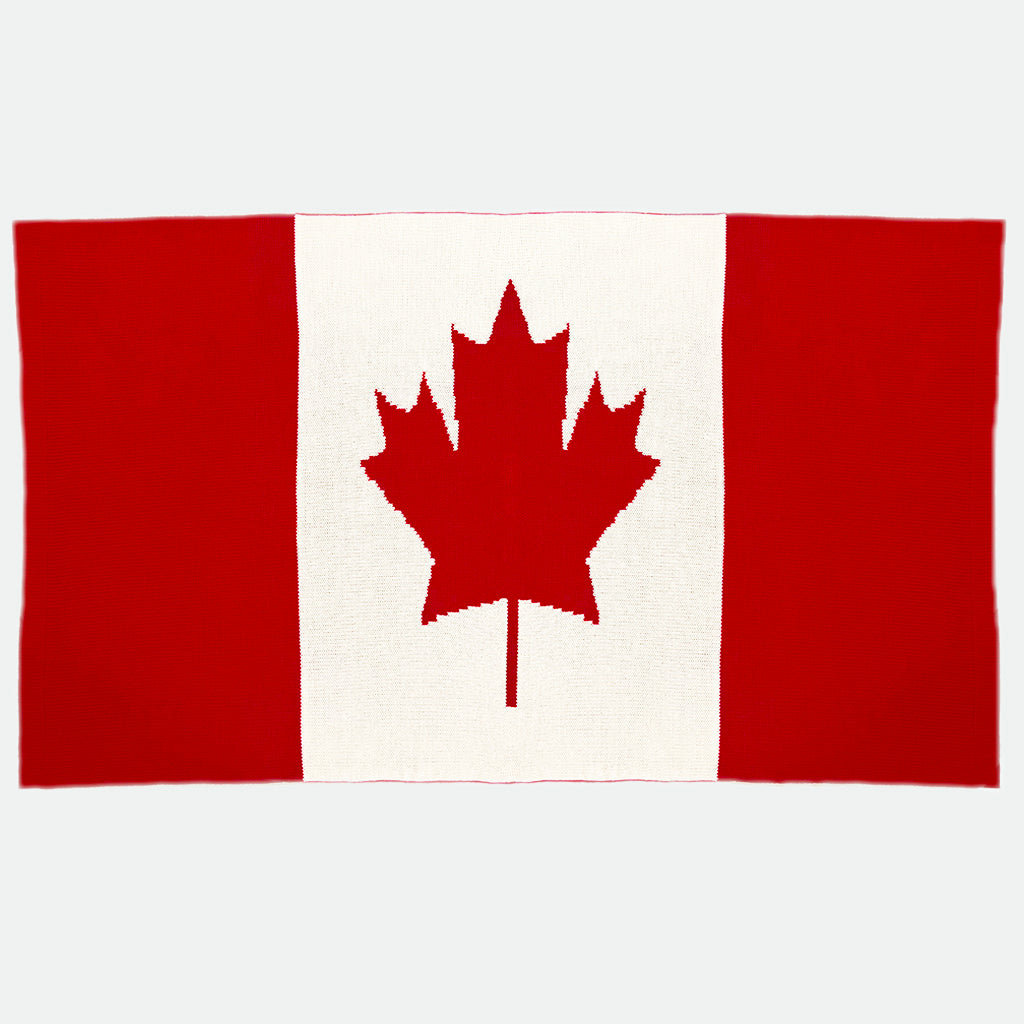 Canadian Flag Throw Blanket